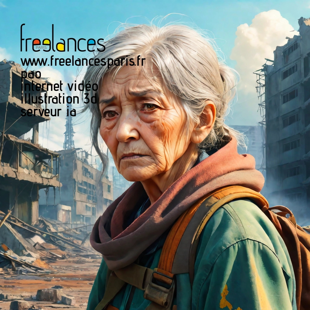 Pao mise en page internet vidéo illustration 3d serveur IA générative AI freelance paris studio de création magazines PSTLGQF0